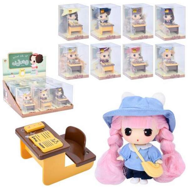 Лялька FDE0907 (36шт) 10см, парта, у слюді, 9шт(мікс видів) в дисплеї, 31-28-13,5см (шт.)