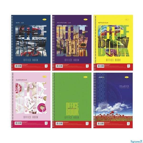 Блокнот А4, 80 арк., лаковка, пружина збоку Б-Л4-80 (шт.)