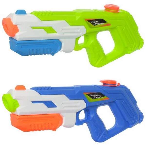 Водяний бластер MR 0492 (36шт) помпа, розмір великий, 42см, 2 кольори, кул, 25-55-5см (шт.)