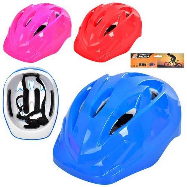 Шолом MS 3382 (20шт) 25-19,5см, 6 отворів, 3 кольори, кул, 24-35-12см (шт.)