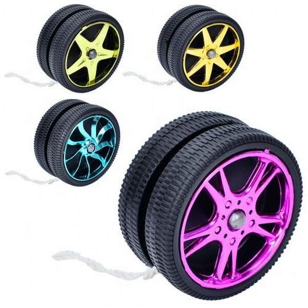 Йо-йо MR 1203-2 (250шт) колесо 6,5см, 4види/4 кольри, в пакеті, 6,5-6,5-3см (шт.)