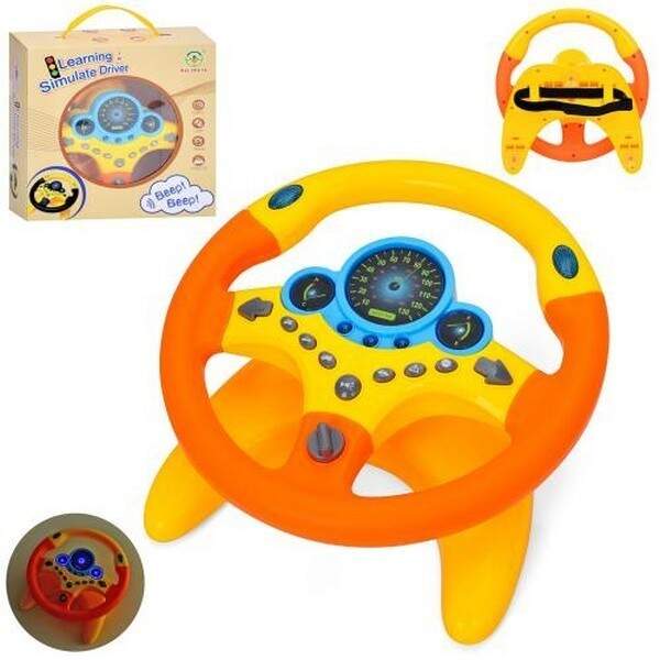 Кермо 2192E-10 (18шт) 25см, на підставці(присоски), звук(англ), світло, кріплення-липучка, на бат-ці (шт.)