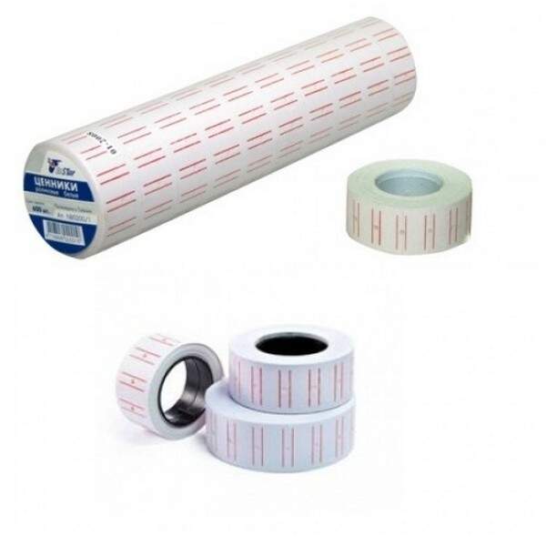 Цінник №SW-3 білий д/піст. 300шт по 12*22мм (400) (шт.)