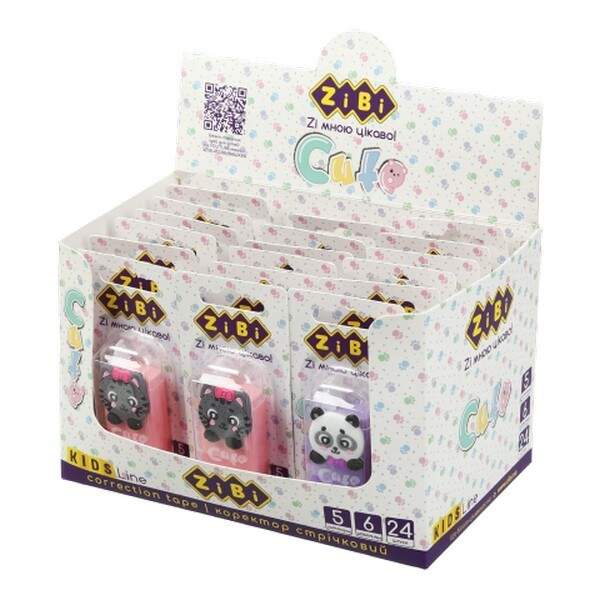 Коректор стрічковий, 5ммх6м, CUTE ZB.2910 (шт.)