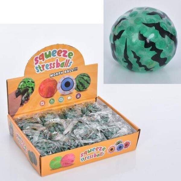 Іграшка MS 3668 (144шт) антистрес, 6см, кавун, орбіз, 12шт в дисплеї, 26,5-20-6см (шт.)