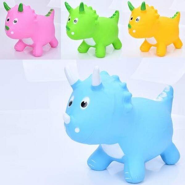 Стрибуни-тварини MS 4156 (12шт) динозаврик, 1350-1400г, 4 кольори, пакет, 32-26-10см (шт.)