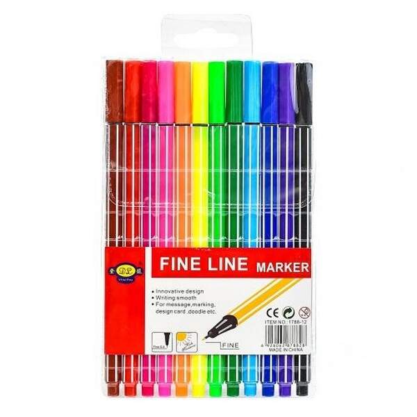Ручки "Fine Line" 12кол WW00016/1788-12 (240наб) (шт.)