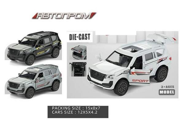 Машина АВТОПРОМ арт. AP74181 (96шт/2) 1:32,3 кольори, відкр.двері,короб.15 * 8 * 7см (шт.)