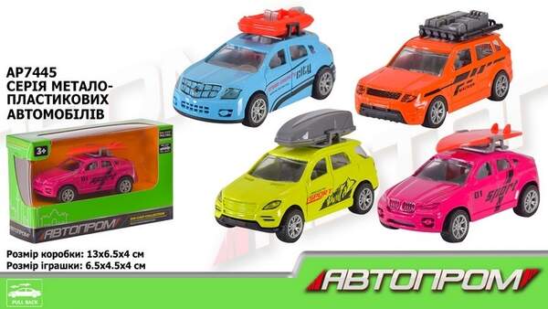 Машина мет. АВТОПРОМ арт. AP7445 (96шт/2)  короб. 13*4*11см (шт.)