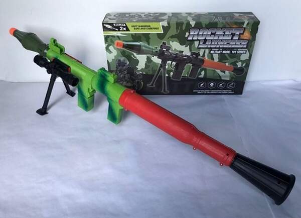 Автомат 8966B (24шт) 62см, снаряд 2шт(м'який наконечник), прицел, підставка, в кор-ці, 41-23-7,5см (шт.)