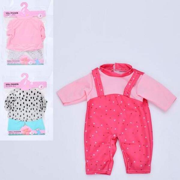 Вбрання для ляльки BLS-M814 (144шт) для ляльки 40-45см, 4 види, у пакеті, 21-32,5-1см (шт.)