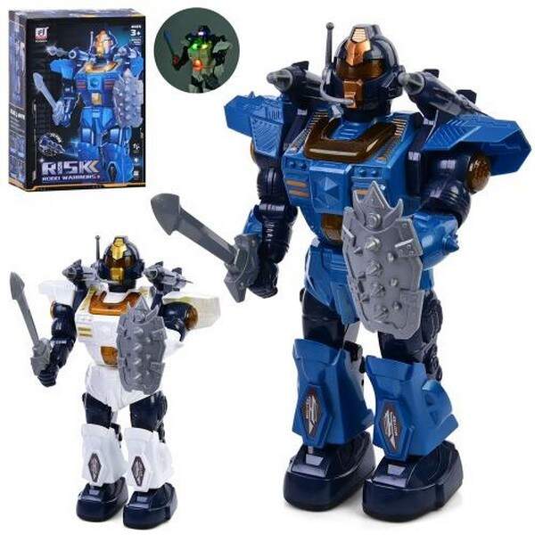 Робот 6051A (18шт) 33см, звук, світло, корпус360, ходить, 2 кольори, на бат-ці, в кор-ці, 23-33,5-11 (шт.)