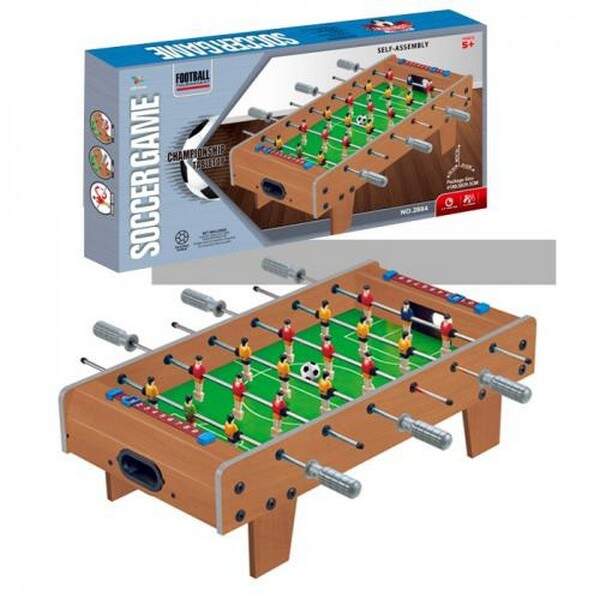 Футбол 2884 (9шт) дерев'яний, на ніжках, на штангах, 60,5-30,5-18,5см, поле 50-29см, 2 м'яча, шкала (шт.)