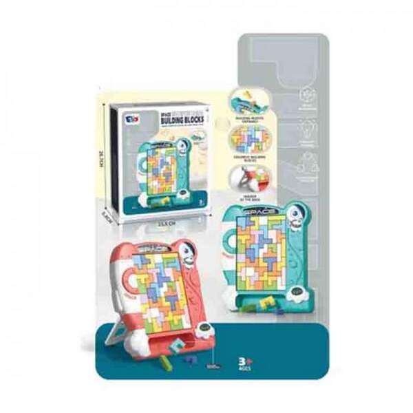 Гра 8792 (48шт) логічна, головоломка, пазлі/тетрис/танграм, ігрове поле, блоки 51шт, 2 кольори, в ко (шт.)