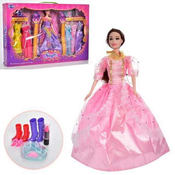 Лялька з вбранням KM-G01-02 (18шт) 30см, сукні, взуття, аксесуари, мікс видів, кор., 51,5-35-7см. (шт.)