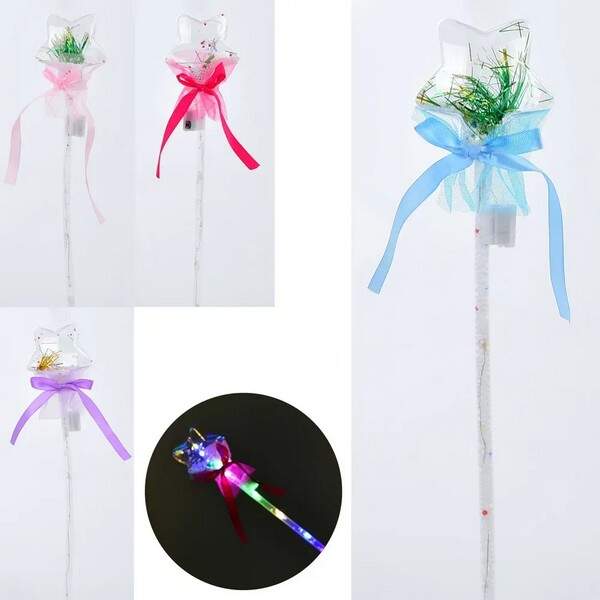 Чарівна паличка FG24030519B (300шт) зірка, 37см, світло-3режими, 4 кольори, на бат(табл), упаковка 1 (шт.)