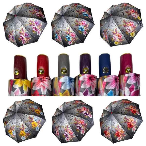 Парасолька 445 жіноча напівавтомат (шт.)