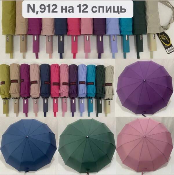 Парасолька 912 (912-1) жіноча автомат (шт.)