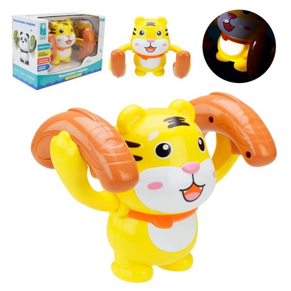 Тигр муз. арт. PL-724-05 (48шт/2) співає українською мовою,поновлення руху від оплесків у долоні, св (шт.)