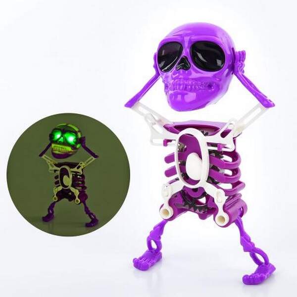 Робот 0822A-2 (120шт) скелет 18см, заводний, музика, світло, рухливий, бат(табл), у пакеті, 13-20-7с (шт.)