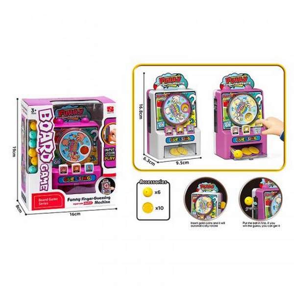 Гра 5577 (48шт) 17см, ігровий автомат, кульки, монети, 2 кольори, в кор-ці, 16-19-8см (шт.)