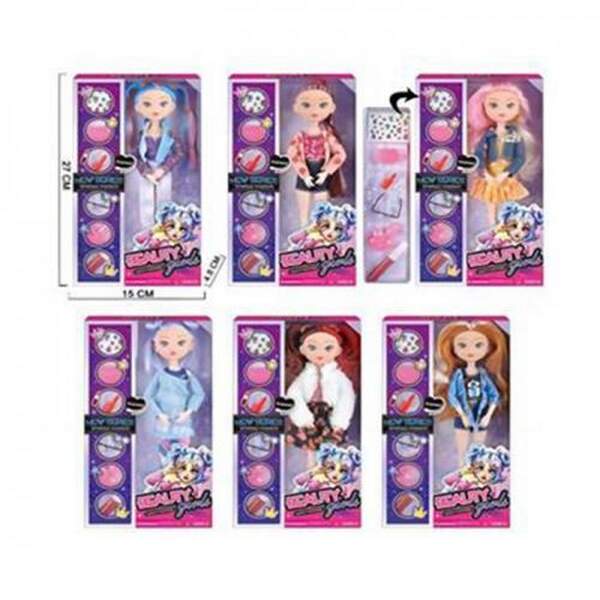 Лялька GL999A (72шт) 25см, шарнірна, аксесуари, косметика, мікс видів, в кор-ці, 15-27-4,5см (шт.)