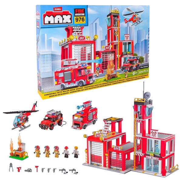 Конструктор Zuru MAX CITY Пожежники арт. 83165 (6шт) 976 дет., короб.8*55*36см (шт.)