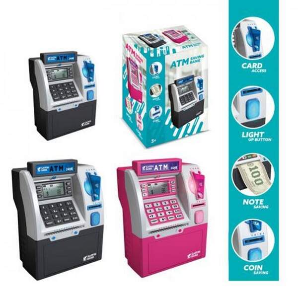 Банківський термінал WF-3016 (10шт) 19-25-11см, скарбничка з кодом, електронне табло, відбиток, звук (шт.)
