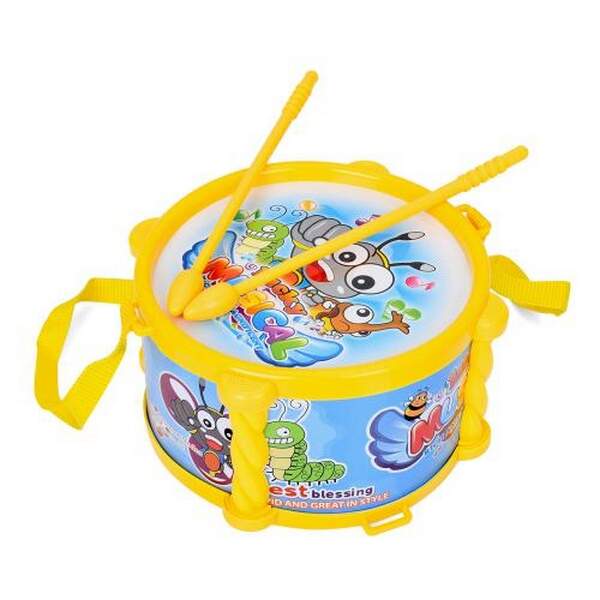 Барабан 3308-1 (120шт) 17-9см, 2 палички, у пакеті, 27-26-9см (шт.)