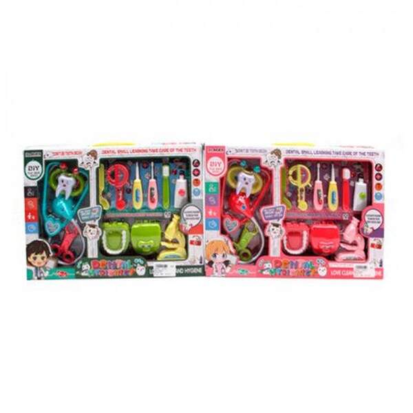 Набiр лiкаря LY5010 (36шт) набір стоматолога, щелепи, медичні інструменти, 2 кольори, в кор-ці, 41-2 (шт.)