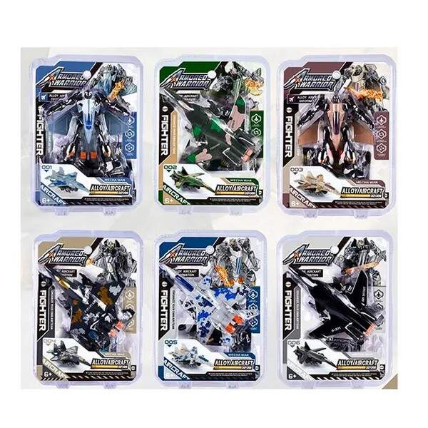 Трансформер 311 (72шт) метал, 11см, робот+літак, 6 видів, у слюді, 14-19-5см (шт.)