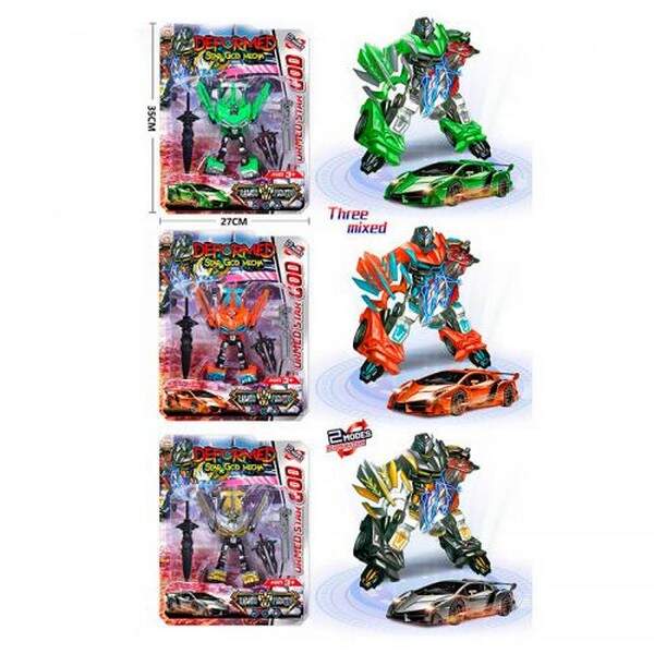 Трансформер 899-102 (48шт) TF, робот 16см+машина, 3 кольори, на листі, 27-34,5-7,5см (шт.)