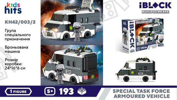 Конструктор Kids hits IBLOCK JUNIOR арт. KH42/003/2 (36шт/2)  198дет. короб. 24*16*6 (шт.)