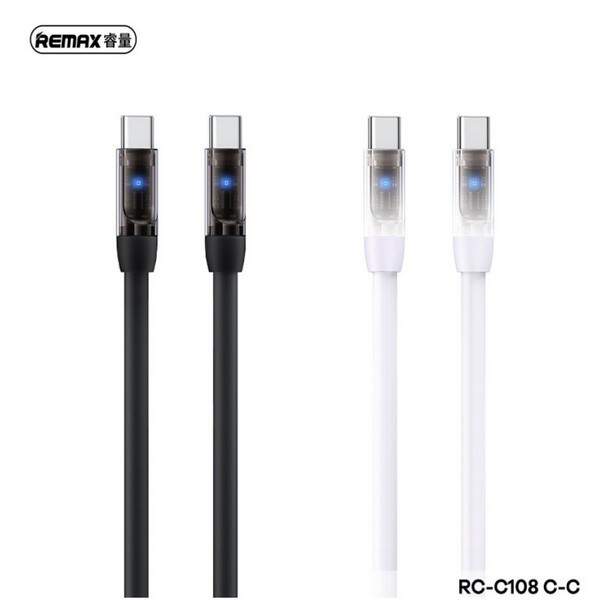 Кабель Remax RC-C108 Mecha Series Type-C to Type-C 100W 1.2m white (шт.)