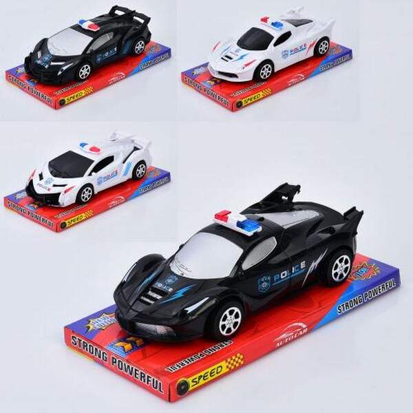 Машина 466-83-87 (120шт) інерц, 21см, поліція, 2 види по 2 кольори, у слюді, 22,5-9-10,5см (шт.)