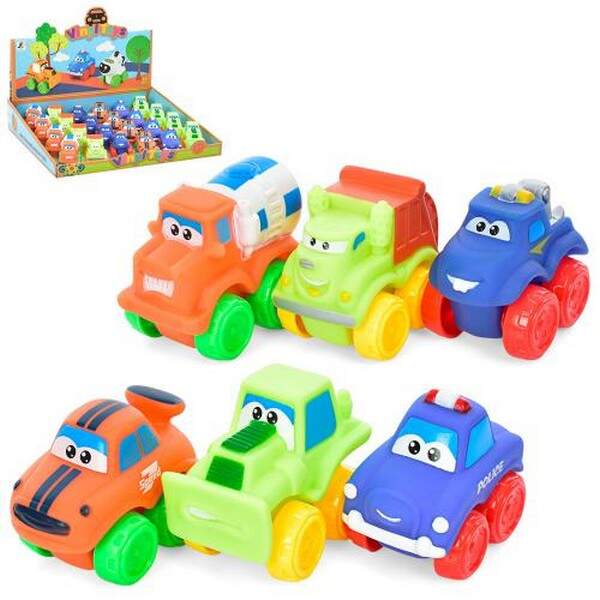 Машинка JZD-043 (576шт) від 6см, 24шт(6видів) в дисплеї, 36-7,5-29см (шт.)