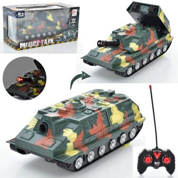 Танк FN158 (12шт) 19см, р/в, світло, на бат-ці, в кір-ці 28-14-12,5см (шт.)