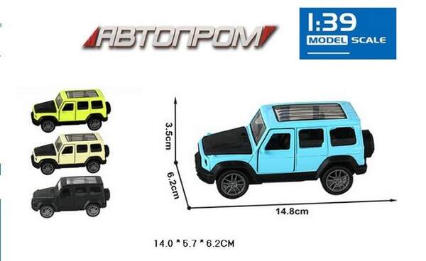 Машина мет. АВТОПРОМ  арт. AP4393 (96шт/2) 1:43,4 кольори, відкр.двері, короб.14*6*6см (шт.)