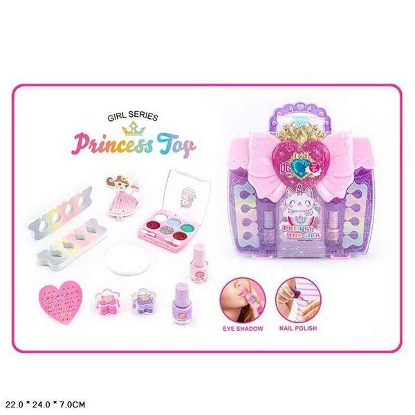 Косметика арт. 2615G (60шт/2) тіні для повік, лак, блиск для губ,аксес валіза 22*24*7см (шт.)