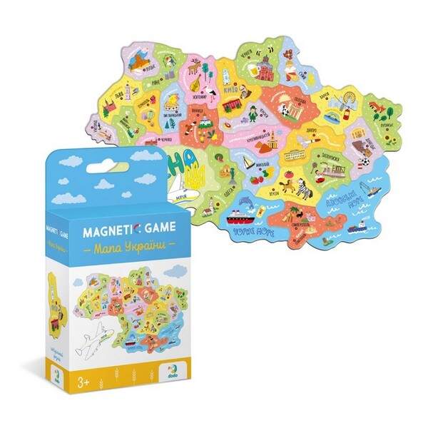 200241 Магнітна мапа України (28 елементів) 200241 (шт.)