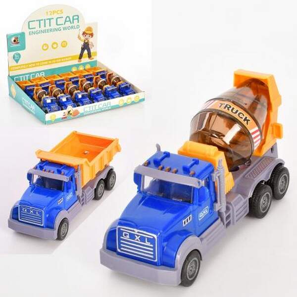 Будтехніка 666-11 (96шт) інерція, 15см, рухомі деталі, 2 види, 12 шт.в дисплеї, в дисплеї, 40-33-8см (шт.)