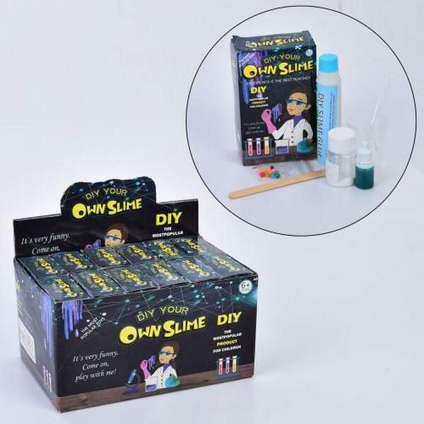 Лизун MK 5513 (48шт) набір для творчості, зроби сам, фарба,клей, кульки, ємності, інструменти, в кор (шт.)