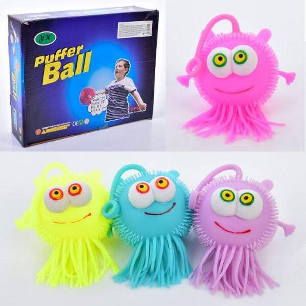 Фігурка TD202352 (360шт) монстр, 7см, Е-їжачок, антистрес, довга ручка, світло, бат(табл), 12шт(4 ко (шт.)