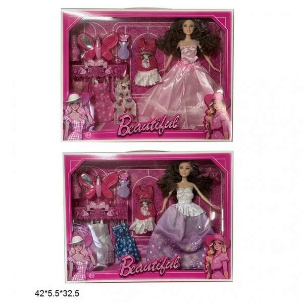 Лялька 29см 8022-3/8022-4 з нарядами та аксес.2в.кор.42*5,5*32,5 /36/ (шт.)