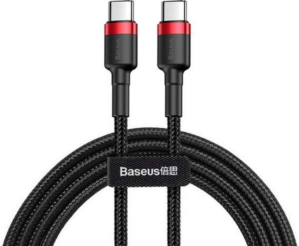 Кабель Baseus Cafule USB Type-C 3A 60W 1.0 м Black/Red (CATKLF-G91) (шт.)