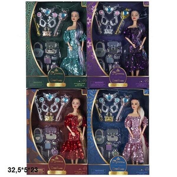 Лялька 29см 2156-5 з аксес.4в.кор.32,5*5*23 /80/ (шт.)