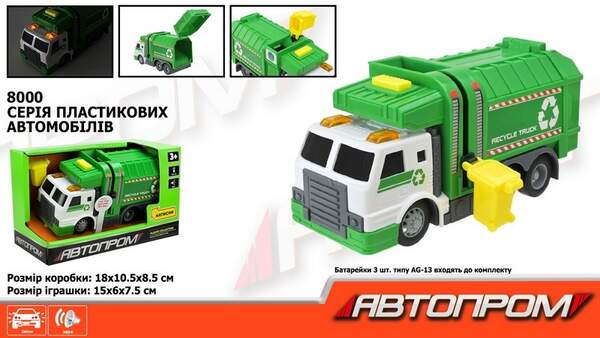 Машина АВТОПРОМ арт. 8000 (48шт) батар. світ., звук, короб.18*10,5*8,5см (шт.)