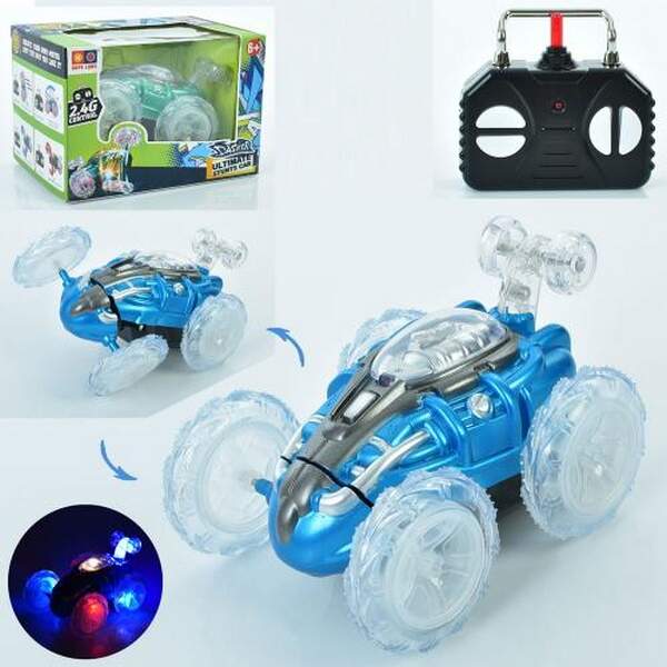 Машинка 999G-28ES (24шт) р/к2,4G, 14см, трюкова, світло, оберт360, 2 кольори, на бат-ці, в кор-ці, 1 (шт.)