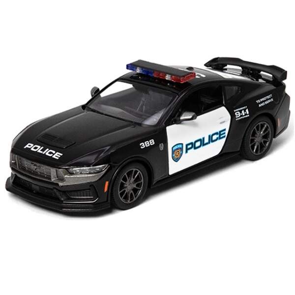 Модель легкова FORD MUSTANG DARK-HORSE 5'' KT5455WP Police метал.інерц.відкр.дв.кор./96/ (шт.)