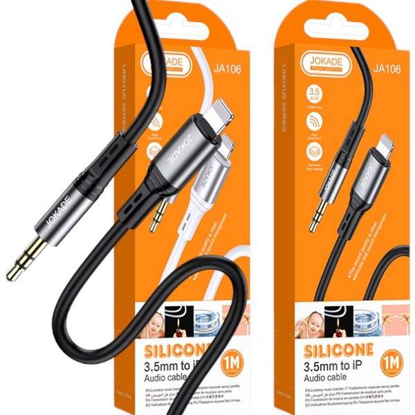 Кабель Аукс JOKADE 106 3.5мм- лайтнінг (шт.)